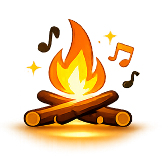 Bonfire and Music